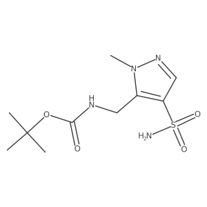 tert-butyl N-[(1-methyl-4-sulfamoyl-1H-pyrazol-5-yl)methyl]carbamate Structure