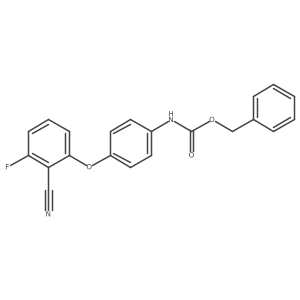 benzyl N-[4-(2-cyano-3-fluorophenoxy)phenyl]carbamate Structure