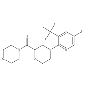4-[5-Bromo-3-(trifluoromethyl)pyridin-2-yl]-2-(morpholine-4-carbonyl)morpholine Structure