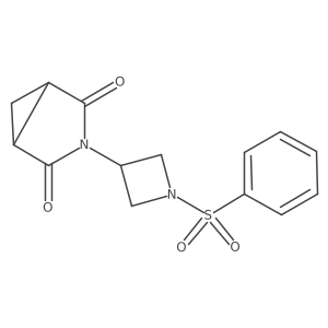 3-(1-(Phenylsulfonyl)azetidin-3-yl)-3-azabicyclo[3.1.0]hexane-2,4-dione结构式