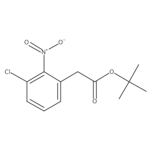 Tert-butyl 2-(3-chloro-2-nitrophenyl)acetate结构式