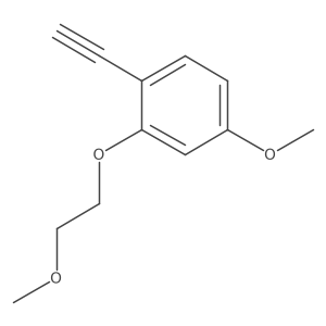 1-Ethynyl-4-methoxy-2-(2-methoxyethoxy)benzene结构式