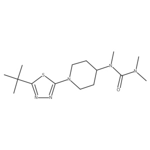 1-[1-(5-Tert-butyl-1,3,4-thiadiazol-2-yl)piperidin-4-yl]-1,3,3-trimethylurea结构式