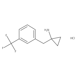 1-[3-(Trifluoromethyl)benzyl]cyclopropanamine hydrochloride结构式