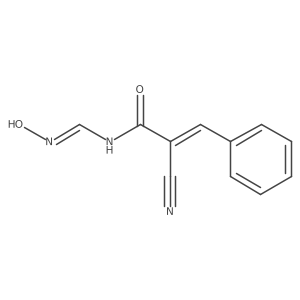 2-Cyano-N-[(hydroxyamino)methylene]-3-phenyl-2-propenamide结构式