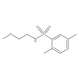 [(2,5-Dimethylphenyl)sulfonyl](2-methoxyethyl)amine结构式