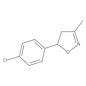 5-(4-Chlorophenyl)-3-methyl-4,5-dihydro-1,2-oxazole Structure