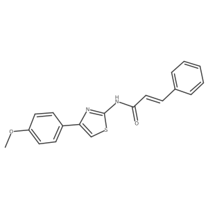 (Z)-N-(4-(4-methoxyphenyl)thiazol-2-yl)-3-phenylacrylamide Structure