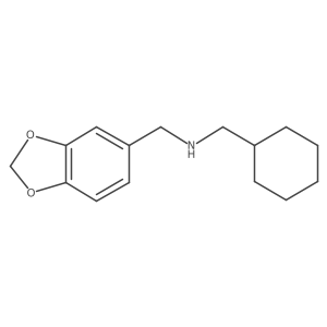 1-(1,3-benzodioxol-5-yl)-N-(cyclohexylmethyl)methanamine Structure