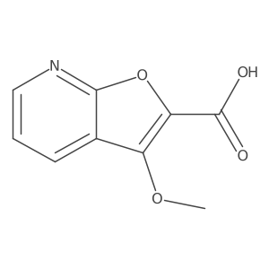 3-Methoxyfuro[2,3-b]pyridine-2-carboxylic acid结构式