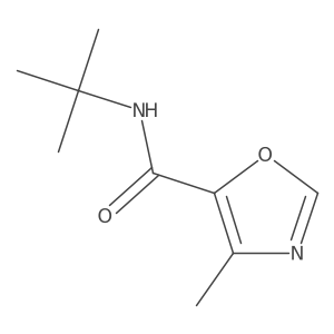 4-Methyl-5-t-butylcarboxamidooxazole结构式
