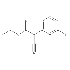 Ethyl 2-(3-bromophenyl)-2-cyanoacetate Structure