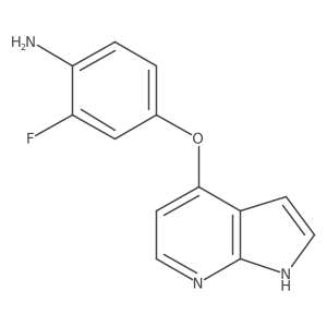 2-Fluoro-4-(1H-pyrrolo[2,3-b]pyridin-4-yloxy)aniline结构式