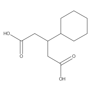 3-Cyclohexylpentanedioic acid Structure