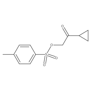 2-Cyclopropyl-2-oxoethyl 4-methylbenzenesulfonate结构式