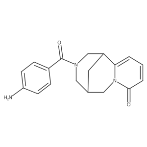 1,5-Methano-8H-pyrido[1,2-a][1,5]diazocin-8-one, 3-(4-aminobenzoyl)-1,2,3,4,5,6-hexahydro-, (1R)-结构式