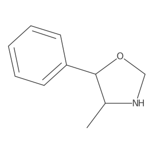Oxazolidine, 4-methyl-5-phenyl-, (4S-cis)- Structure