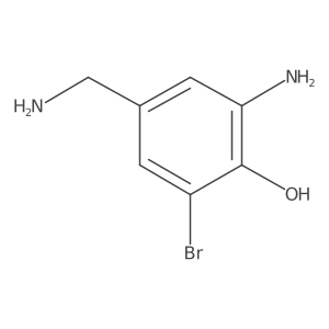 2-Amino-4-(aminomethyl)-6-bromophenol结构式
