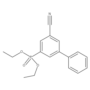 Phosphonic acid, (5-cyano[1,1a(2)-biphenyl]-3-yl)-, diethyl ester Structure
