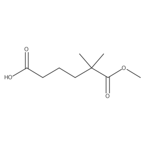 6-Methoxy-5,5-dimethyl-6-oxohexanoic acid结构式
