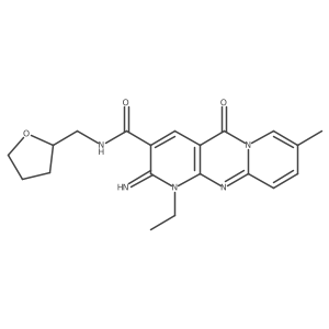 1-ethyl-2-imino-8-methyl-5-oxo-N-(tetrahydrofuran-2-ylmethyl)-1,5-dihydro-2H-dipyrido[1,2-a:2',3'-d]pyrimidine-3-carboxamide Structure