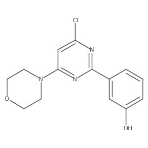 4-Chloro-2-(3-hydroxyphenyl)-6-morpholinopyrimidine Structure