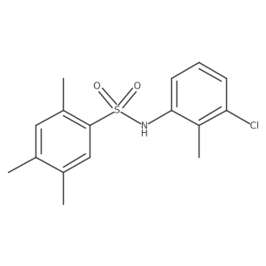 (3-Chloro-2-methylphenyl)[(2,4,5-trimethylphenyl)sulfonyl]amine Structure