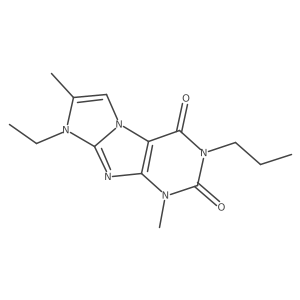 8-ethyl-1,7-dimethyl-3-propyl-1H-imidazo[2,1-f]purine-2,4(3H,8H)-dione Structure