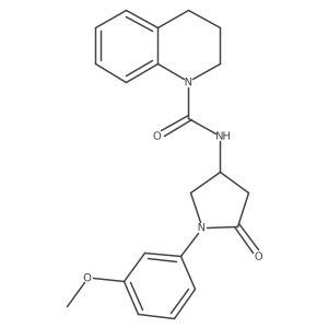 N-(1-(3-methoxyphenyl)-5-oxopyrrolidin-3-yl)-3,4-dihydroquinoline-1(2H)-carboxamide Structure
