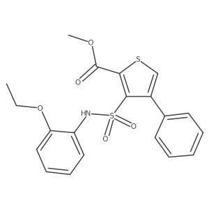 Methyl 3-[(2-ethoxyphenyl)sulfamoyl]-4-phenylthiophene-2-carboxylate结构式