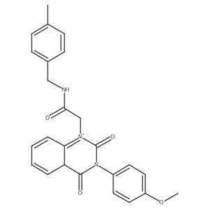 2-[3-(4-methoxyphenyl)-2,4-dioxo-1,2,3,4-tetrahydroquinazolin-1-yl]-N-[(4-methylphenyl)methyl]acetamide Structure