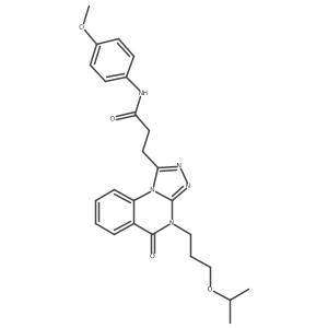 N-(4-methoxyphenyl)-3-{5-oxo-4-[3-(propan-2-yloxy)propyl]-4H,5H-[1,2,4]triazolo[4,3-a]quinazolin-1-yl}propanamide Structure