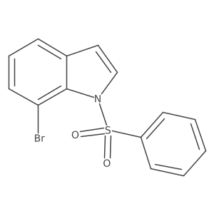 1-(Benzenesulfonyl)-7-bromoindole Structure