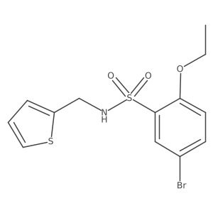 5-bromo-2-ethoxy-N-(2-thienylmethyl)benzenesulfonamide结构式