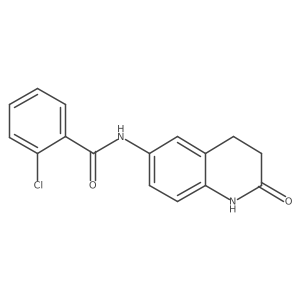 2-chloro-N-(2-oxo-1,2,3,4-tetrahydroquinolin-6-yl)benzamide结构式