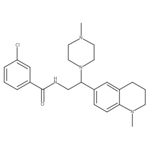 3-chloro-N-(2-(1-methyl-1,2,3,4-tetrahydroquinolin-6-yl)-2-(4-methylpiperazin-1-yl)ethyl)benzamide结构式