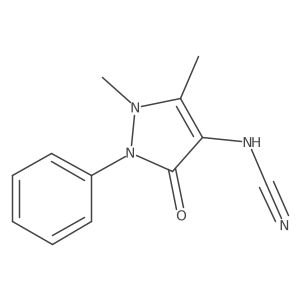 Cyanamide, N-(2,3-dihydro-1,5-dimethyl-3-oxo-2-phenyl-1H-pyrazol-4-yl)- Structure