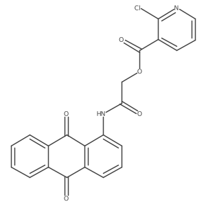 [(9,10-Dioxo-9,10-dihydroanthracen-1-yl)carbamoyl]methyl 2-chloropyridine-3-carboxylate Structure