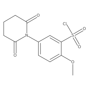 5-(2,6-Dioxopiperidin-1-yl)-2-methoxybenzenesulfonyl chloride Structure