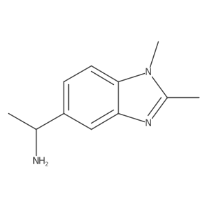 I+/-,1,2-Trimethyl-1H-benzimidazole-5-methanamine Structure