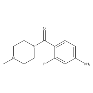 3-Fluoro-4-(4-methylpiperazine-1-carbonyl)aniline结构式