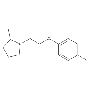 1-[2-(4-Iodophenoxy)ethyl]-2-methylpyrrolidine Structure
