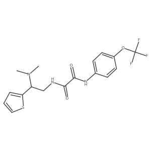N1-(2-(dimethylamino)-2-(thiophen-2-yl)ethyl)-N2-(4-(trifluoromethoxy)phenyl)oxalamide Structure