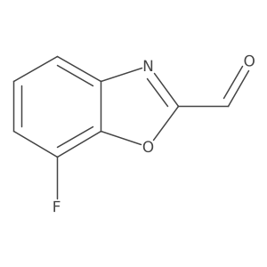 7-Fluoro-1,3-benzoxazole-2-carbaldehyde结构式