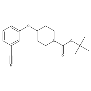 Tert-butyl 4-(3-cyanophenoxy)piperidine-1-carboxylate Structure