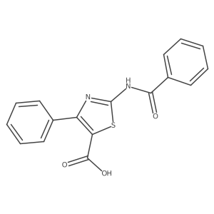 2-Benzoylamino-4-phenylthiazole-5-carboxylic Acid Structure