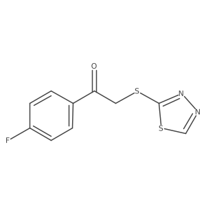 1-(4-Fluorophenyl)-2-(1,3,4-thiadiazol-2-ylthio)ethanone结构式
