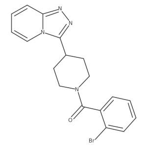(2-Bromophenyl)[4-([1,2,4]triazolo[4,3-a]pyridin-3-yl)piperidin-1-yl]methanone Structure