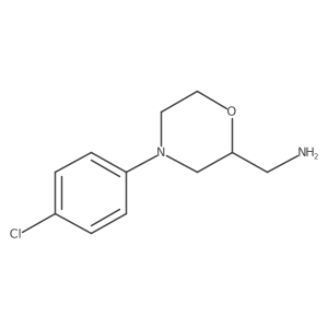 [4-(4-Chlorophenyl)morpholin-2-yl]methanamine Structure