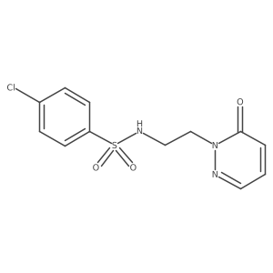 4-chloro-N-(2-(6-oxopyridazin-1(6H)-yl)ethyl)benzenesulfonamide结构式